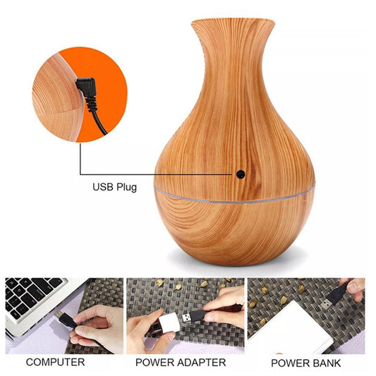 Mini Ultrasonic Aroma Diffuser & Cool Mist Air Humidifier