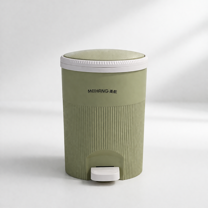 Royal Round Pedal Dustbin with Lid – Hands-Free Trash Can for Kitchen, Bathroom & Office