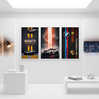 Set of 3 Premium Wall Art Photo Tiles (8x11) – Modern Home Decor