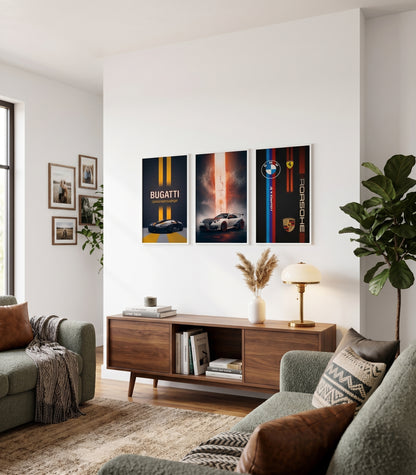 Set of 3 Premium Wall Art Photo Tiles (8x11) – Modern Home Decor